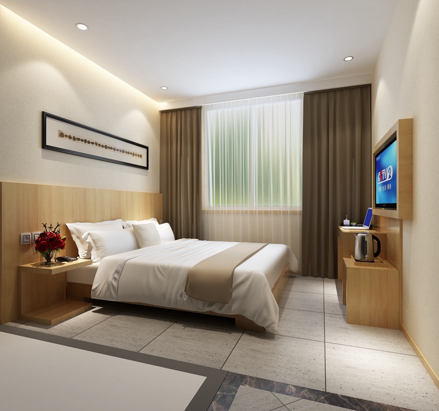 上海速8酒店裝修設計效果-第2張圖片-上海古都建筑設計集團