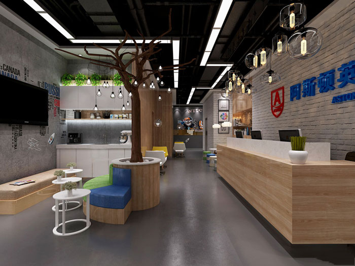 650平方英語教育培訓(xùn)機(jī)構(gòu)設(shè)計裝修-第2張圖片-上海古都建筑設(shè)計集團(tuán)