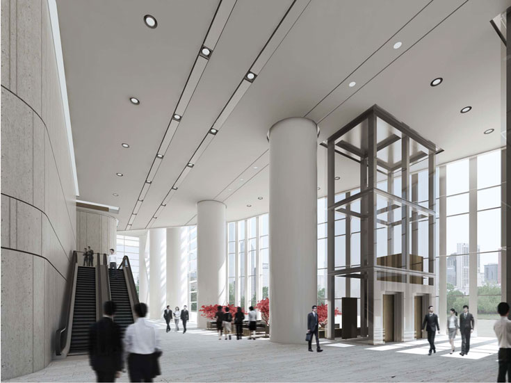 上海綠地廣場大廈寫字樓設計-第3張圖片-上海古都建筑設計集團