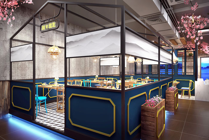 主題火鍋店裝修裝飾效果-第4張圖片-上海古都建筑設計集團