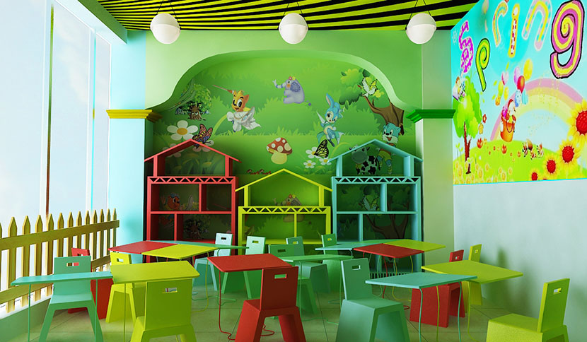 兒童英語教育機構裝修設計圖片-第5張圖片-上海古都建筑設計集團