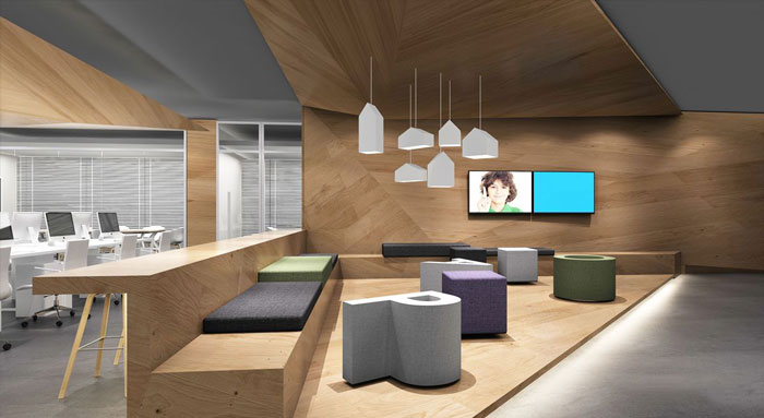 300平米中少年奧數培訓機構設計裝修效果-第3張圖片-上海古都建筑設計集團