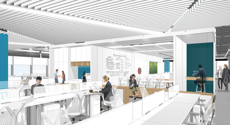 上海閔行大虹橋5100平米辦公樓裝修-第4張圖片-上海古都建筑設(shè)計集團(tuán)