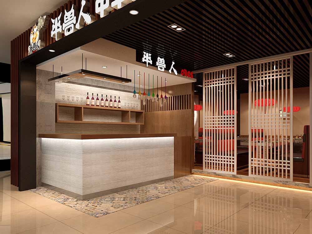 大氣火鍋店裝潢設(shè)計效果-第2張圖片-上海古都建筑設(shè)計集團