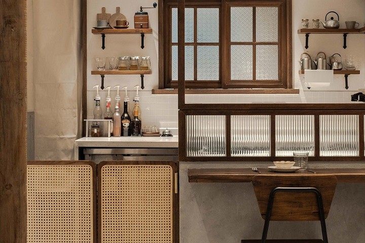 以原生木色為主基調(diào)的咖啡廳設(shè)計效果-第5張圖片-上海古都建筑設(shè)計集團(tuán)