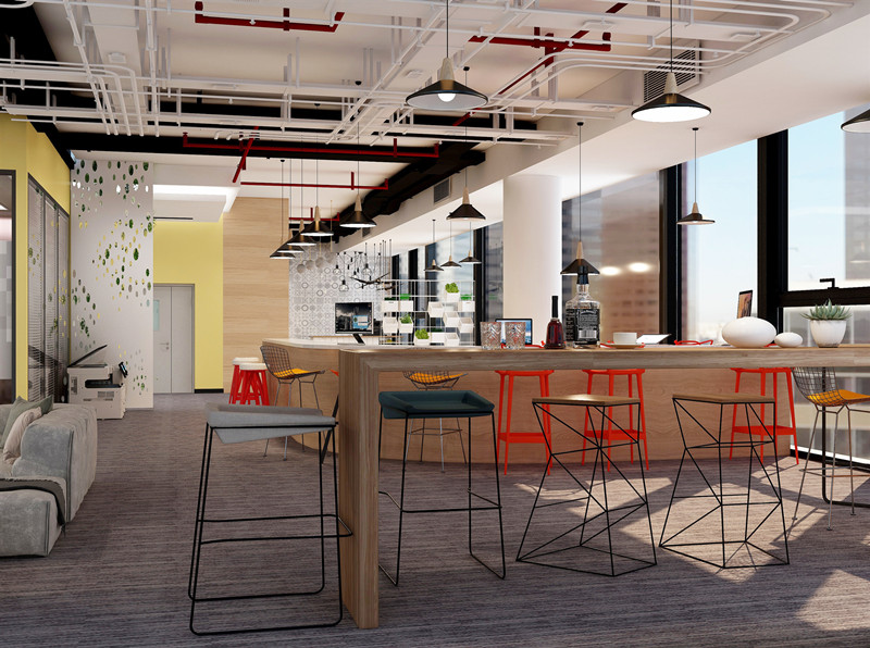 5000平工業風辦公室設計裝潢圖片-第3張圖片-上海古都建筑設計集團