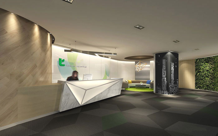 綠色環保辦公室設計布置圖-第2張圖片-上海古都建筑設計集團