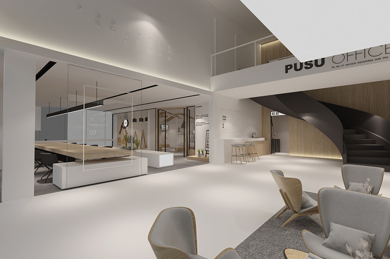 徐匯340平米辦公室設計效果圖片-第3張圖片-上海古都建筑設計集團