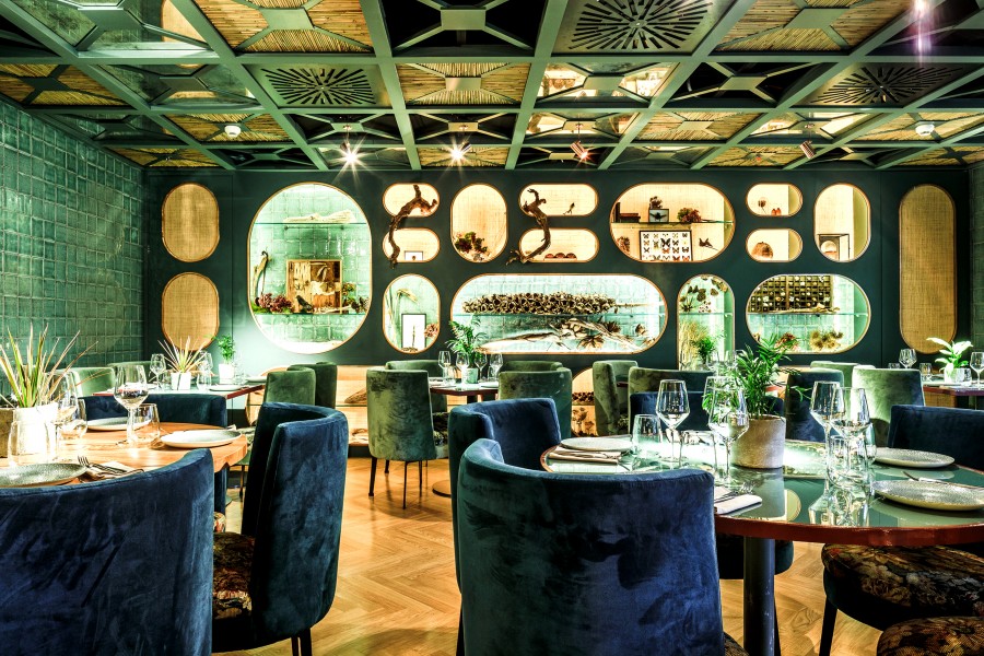 復(fù)古主題的餐廳設(shè)計裝潢效果-第2張圖片-上海古都建筑設(shè)計集團