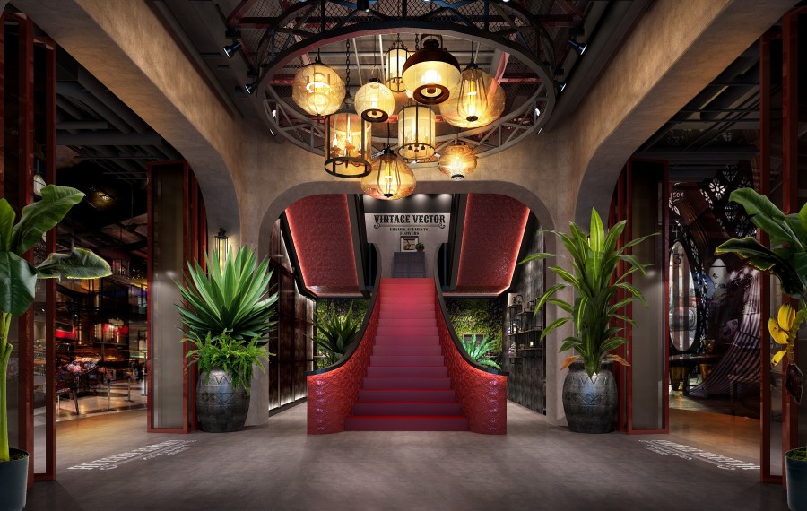 660平工業風格主題餐廳設計效果-第5張圖片-上海古都建筑設計集團