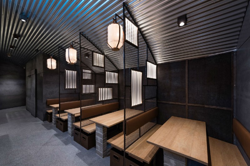 loft風(fēng)格日式料理店鋪設(shè)計裝潢效果圖-第6張圖片-上海古都建筑設(shè)計集團(tuán)