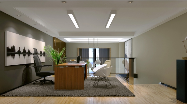 小型復式樓辦公室設計裝潢效果-第1張圖片-上海古都建筑設計集團