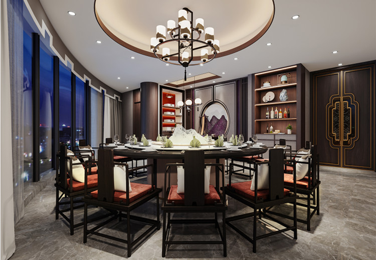 800平餐廳設計裝修效果圖-第4張圖片-上海古都建筑設計集團
