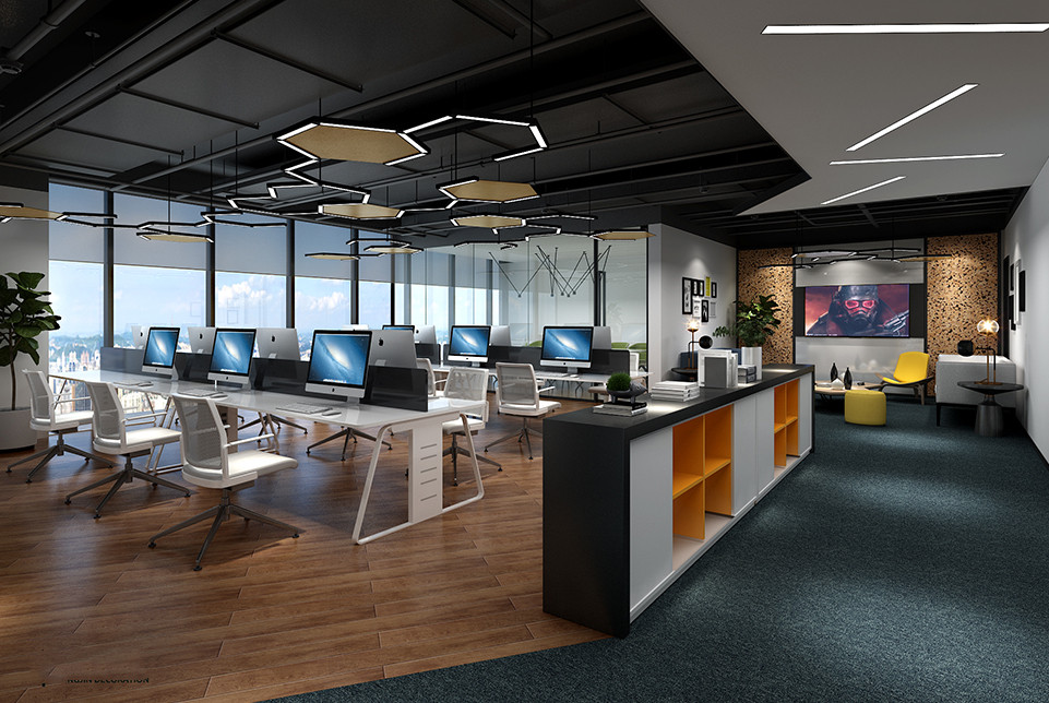 嘉定寶龍廣場辦公室裝修設計圖-第2張圖片-上海古都建筑設計集團