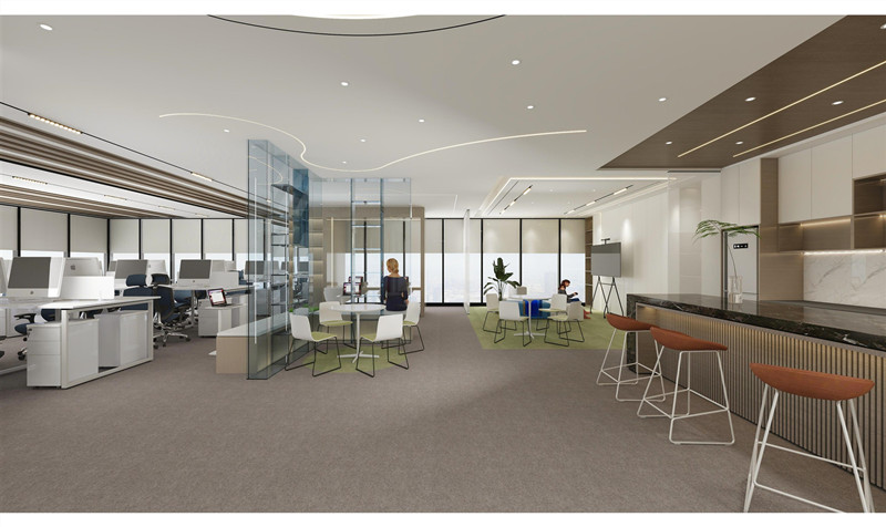 上海徐匯區芒果廣場辦公室裝修設計效果-第3張圖片-上海古都建筑設計集團