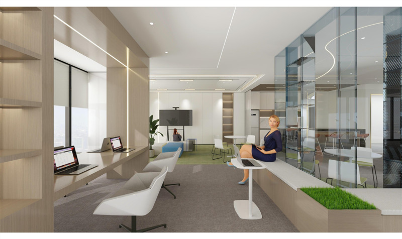 上海徐匯區芒果廣場辦公室裝修設計效果-第5張圖片-上海古都建筑設計集團
