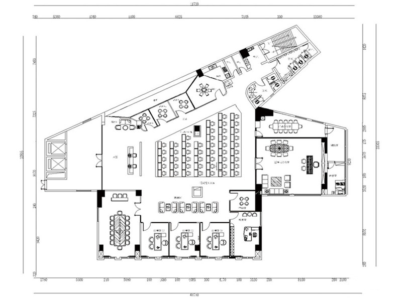 黃浦辦公樓裝潢設(shè)計_1780平金融公司辦公室-第1張圖片-上海古都建筑設(shè)計集團