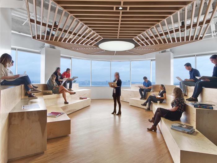 金山辦公室裝修通信服務公司設計案例-第4張圖片-上海古都建筑設計集團