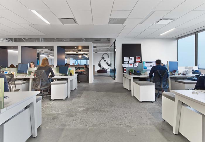 金山辦公室裝修通信服務公司設計案例-第3張圖片-上海古都建筑設計集團