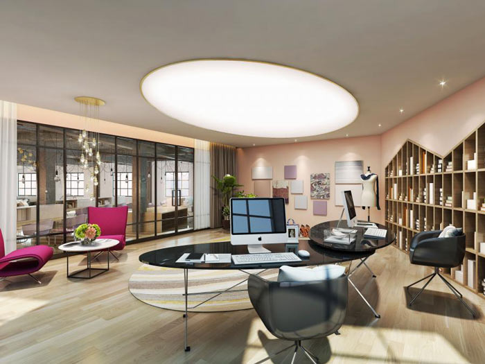 普陀辦公室裝修女裝公司設計-第3張圖片-上海古都建筑設計集團