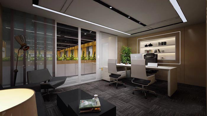 嘉定辦公室裝修紡織公司設計效果圖-第6張圖片-上海古都建筑設計集團