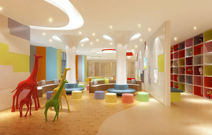 浦東早教中心辦公室裝修設(shè)計案例-第3張圖片-上海古都建筑設(shè)計集團