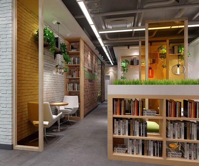 徐匯650平方教育辦公室裝修設計案例-第4張圖片-上海古都建筑設計集團