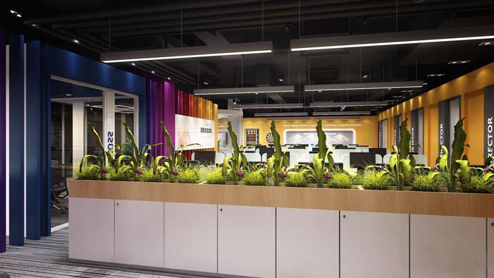 金山紡織公司辦公室裝修設計案例-第3張圖片-上海古都建筑設計集團