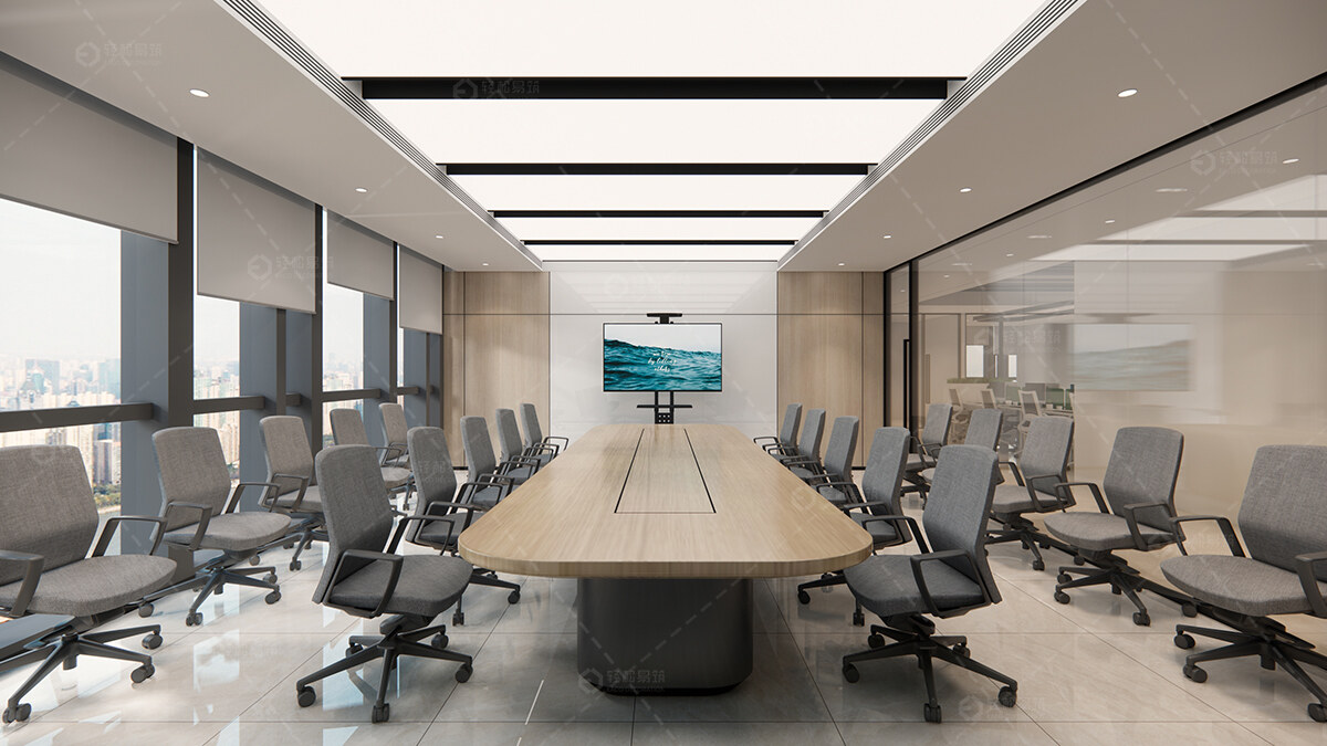 浦東新區芯片開發公司辦公室裝修設計-第3張圖片-上海古都建筑設計集團 浦東新區芯片開發公司辦公室裝修設計-第3張圖片-上海古都建筑設計集團