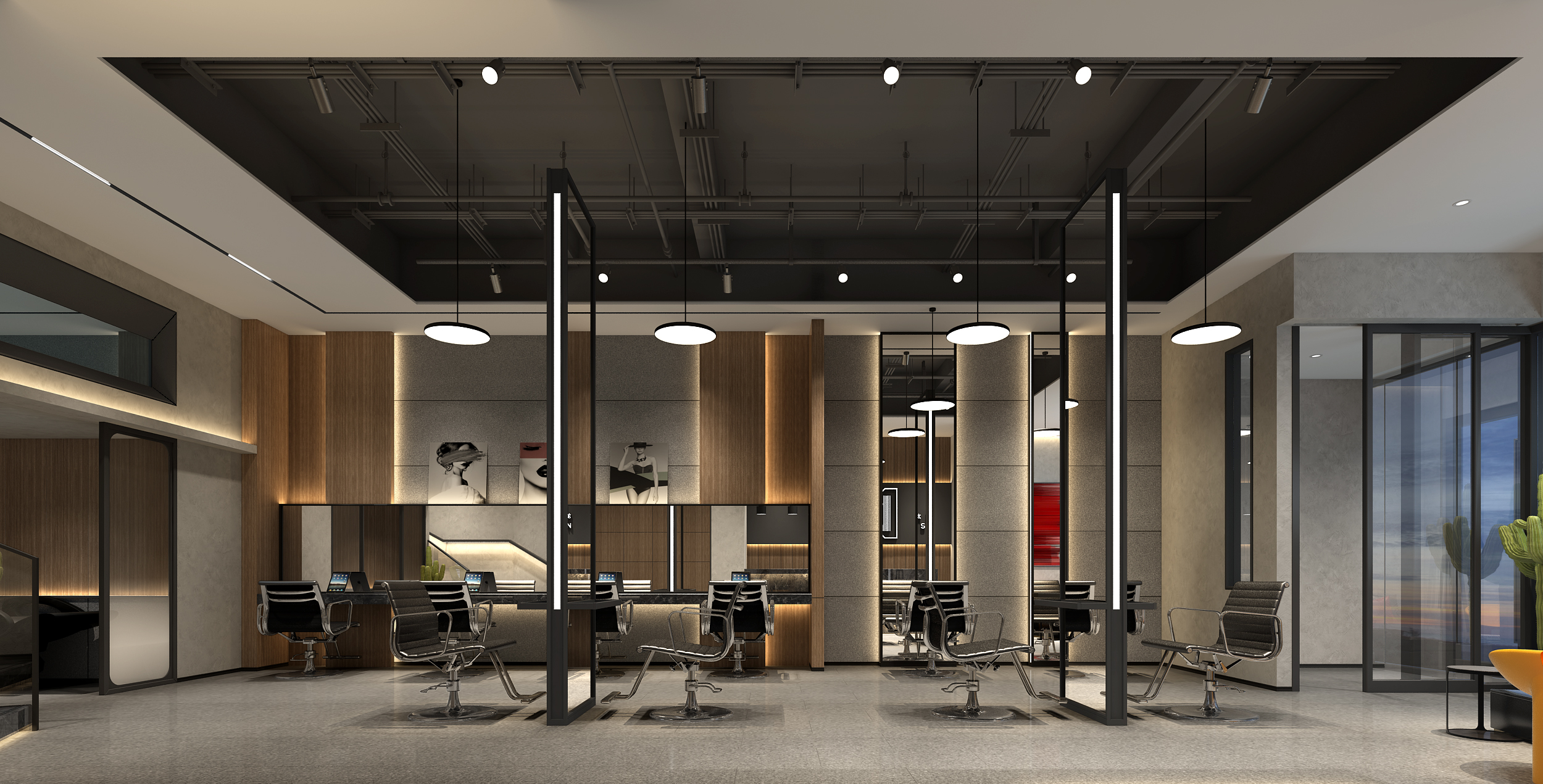 金山區辦公室裝修理發店裝修設計-第1張圖片-上海古都建筑設計集團 金山區辦公室裝修理發店裝修設計-第1張圖片-上海古都建筑設計集團