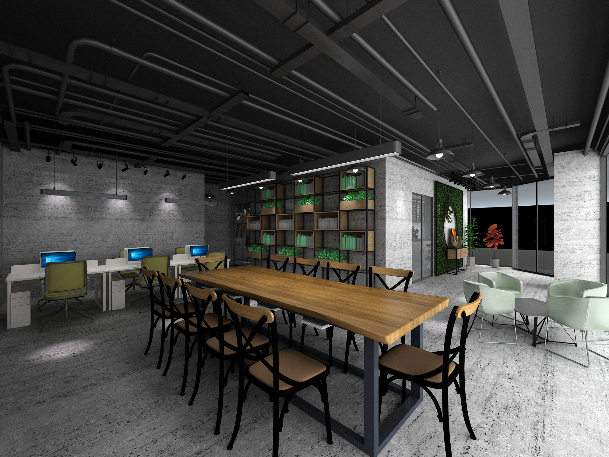 徐匯區工業風格服裝店辦公室裝修設計-第3張圖片-上海古都建筑設計集團