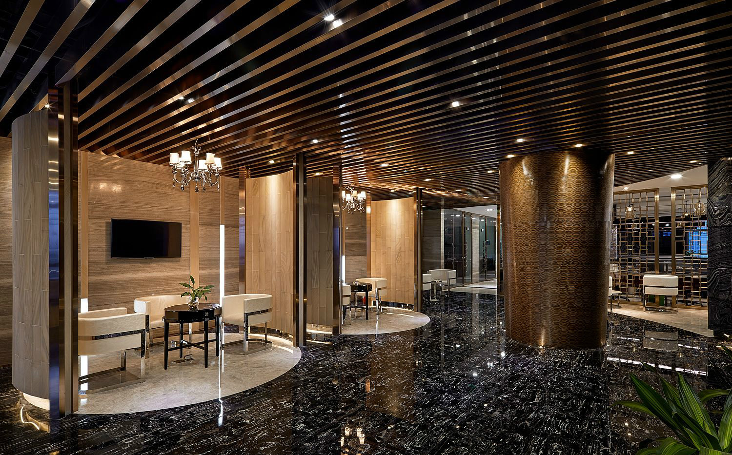 大氣奢華風格辦公室裝修設計-第3張圖片-上海古都建筑設計集團 大氣奢華風格辦公室裝修設計-第3張圖片-上海古都建筑設計集團