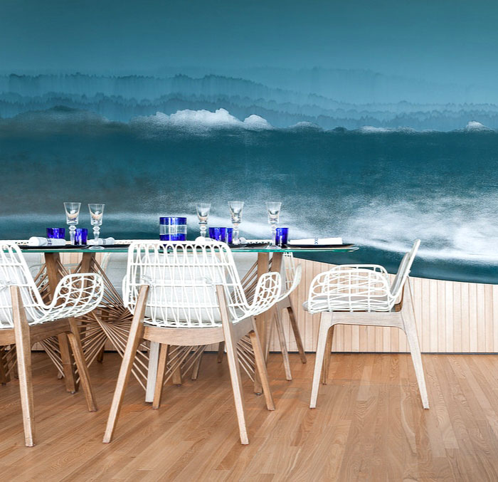 嘉定區海洋風格餐廳裝修設計-第3張圖片-上海古都建筑設計集團