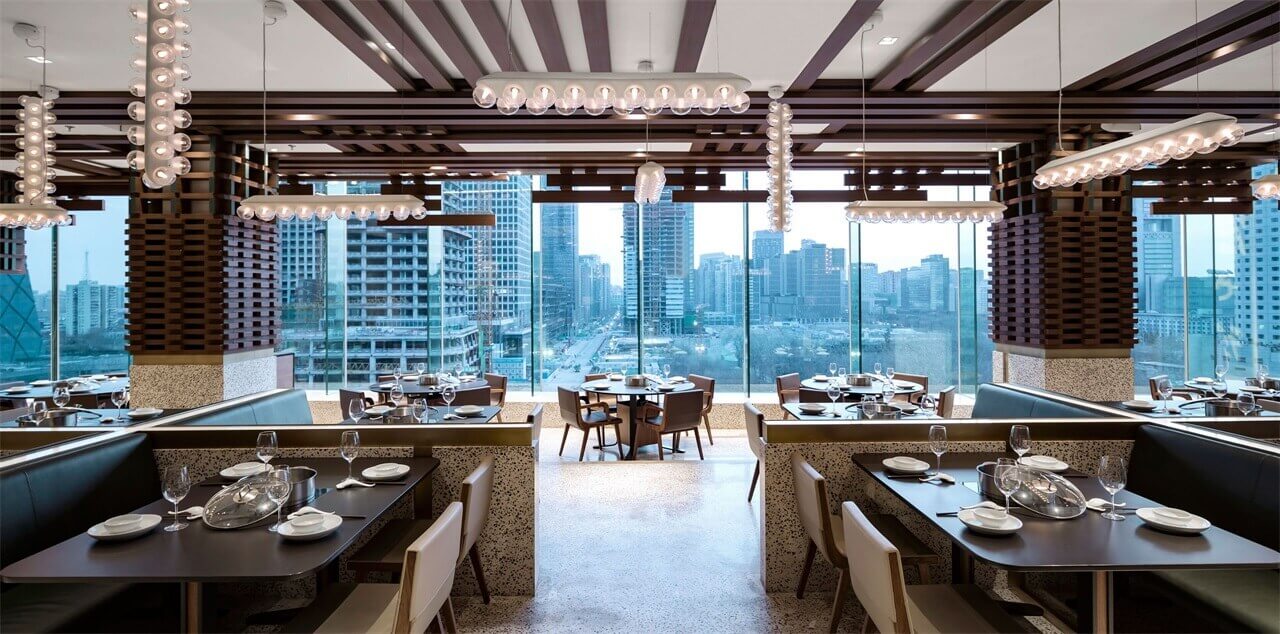 現代工業風火鍋店裝修設計-第3張圖片-上海古都建筑設計集團