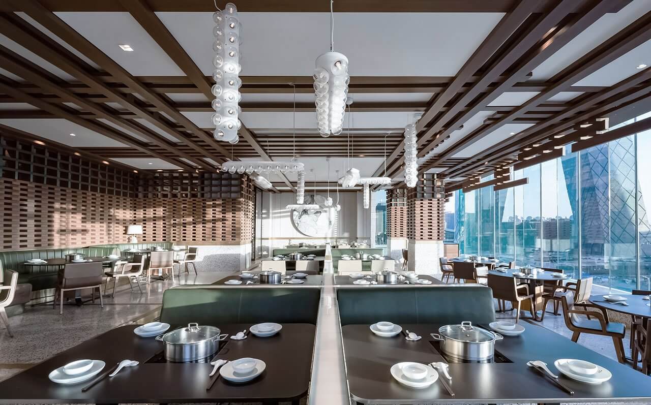 現代工業風火鍋店裝修設計-第1張圖片-上海古都建筑設計集團