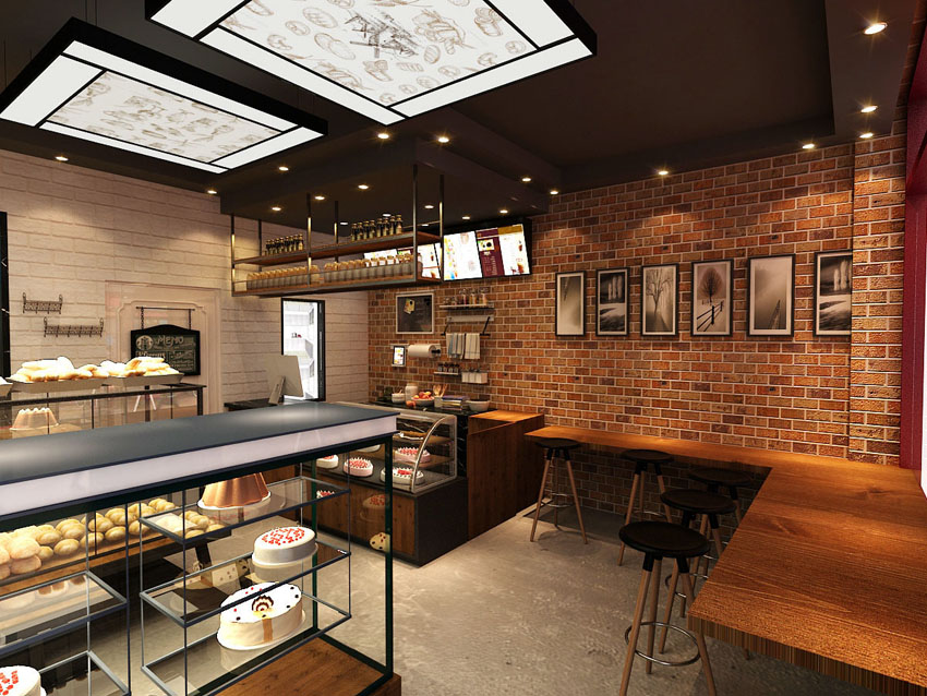 工業風蛋糕店裝修設計-第2張圖片-上海古都建筑設計集團