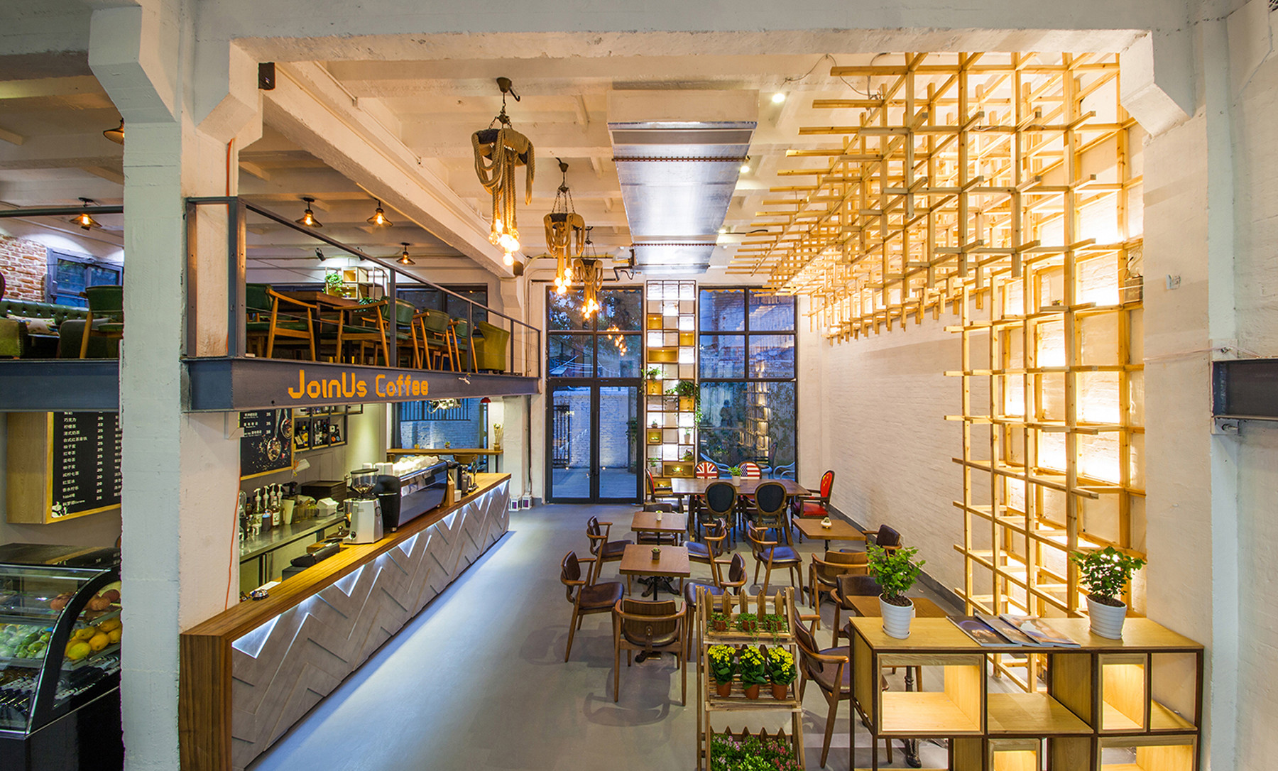 loft風格咖啡廳裝修設計-第2張圖片-上海古都建筑設計集團