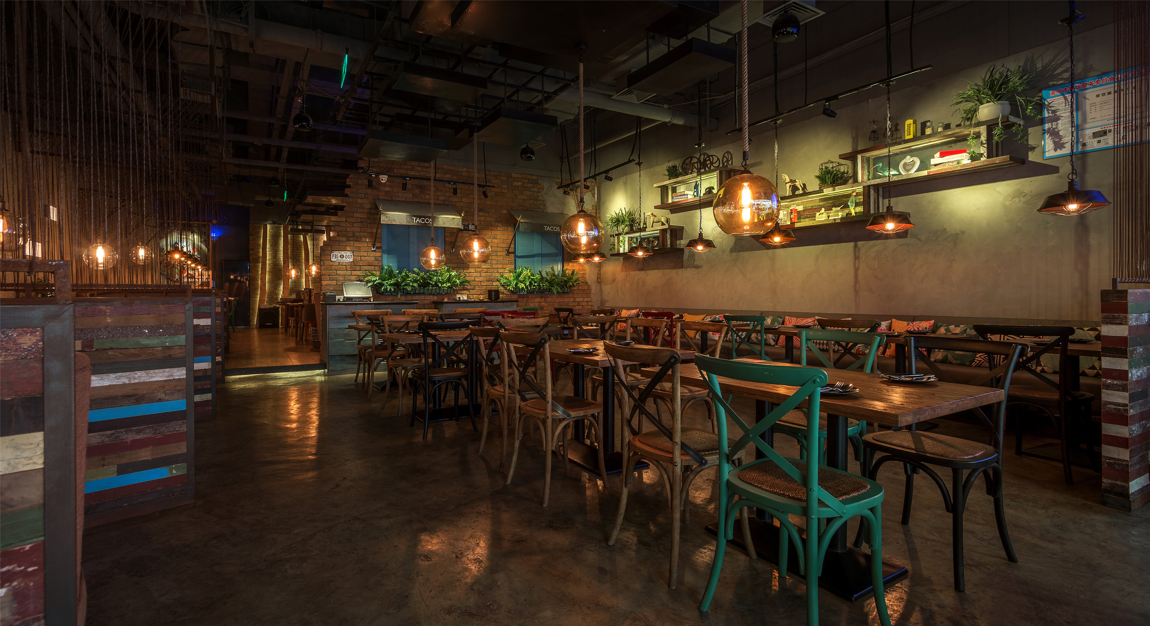 工業風茶餐廳裝修設計-第3張圖片-上海古都建筑設計集團