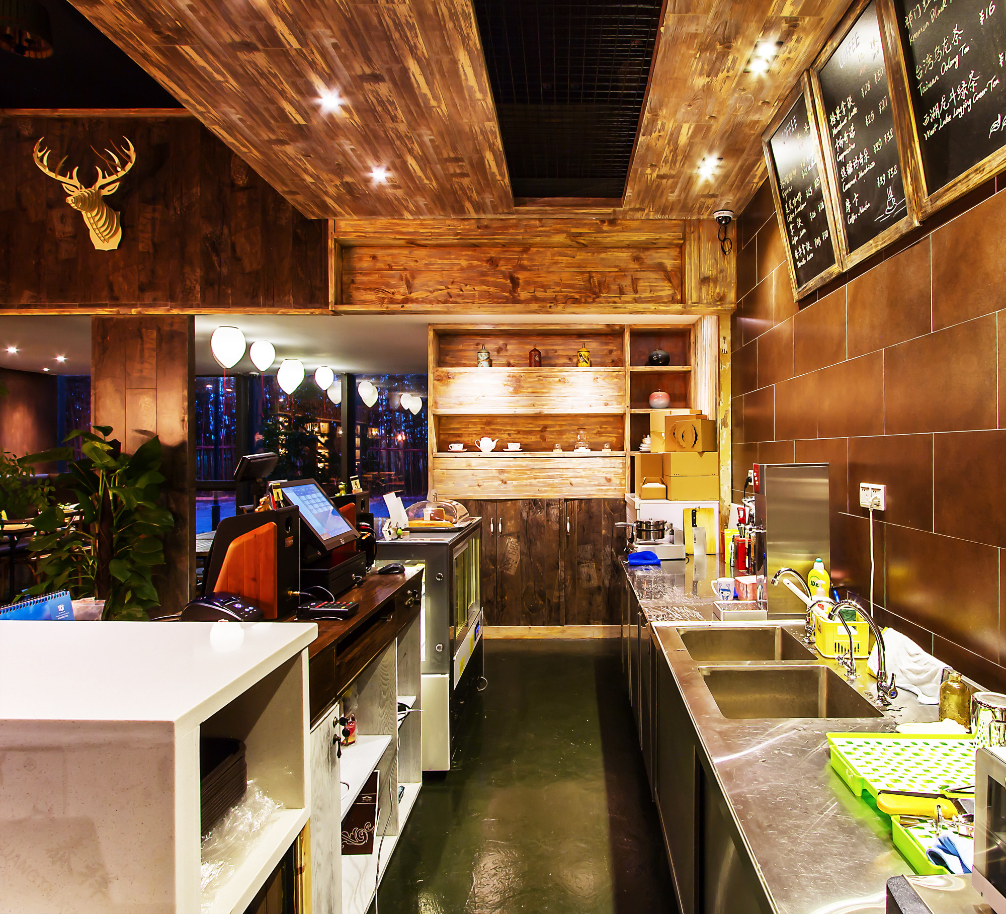 虹口區美式工業風咖啡廳裝修設計-第4張圖片-上海古都建筑設計集團