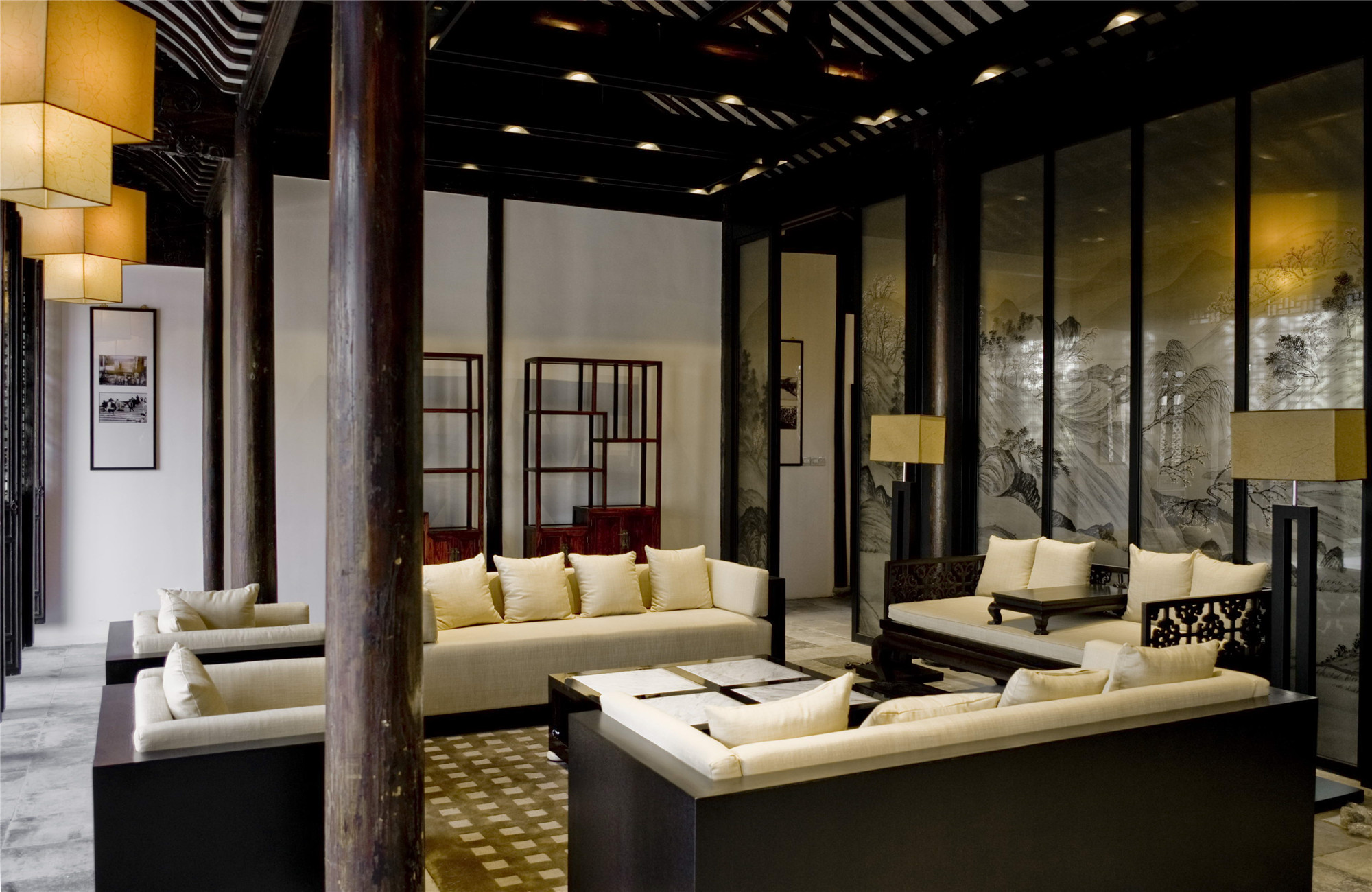 中式復(fù)古茶館裝修設(shè)計-第2張圖片-上海古都建筑設(shè)計集團