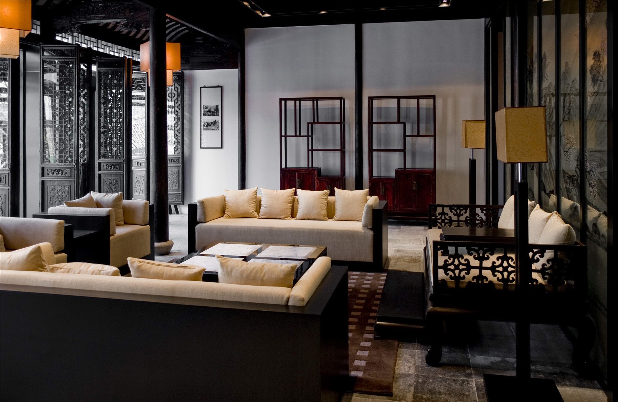 中式復(fù)古茶館裝修設(shè)計-第3張圖片-上海古都建筑設(shè)計集團