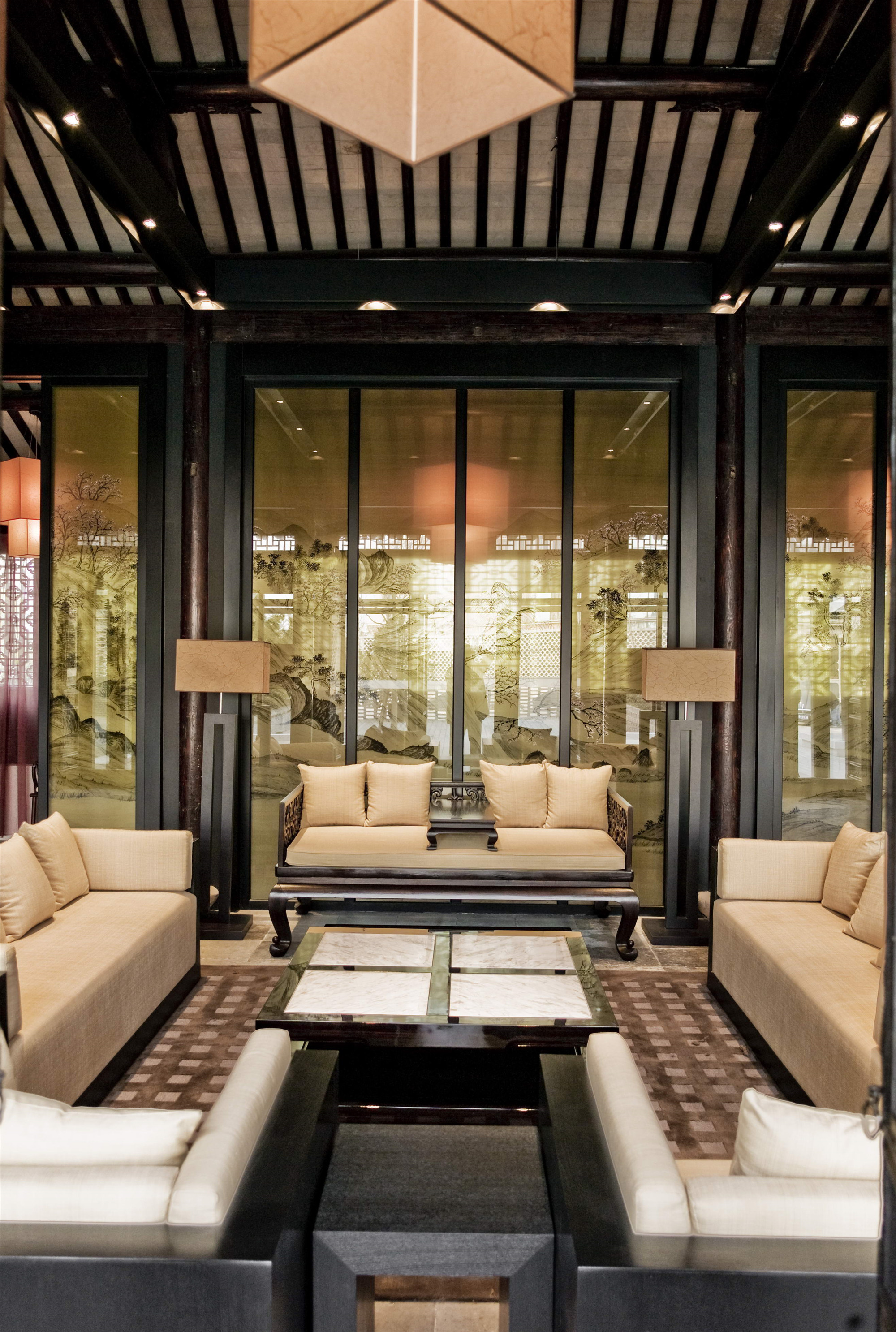 中式復(fù)古茶館裝修設(shè)計-第4張圖片-上海古都建筑設(shè)計集團