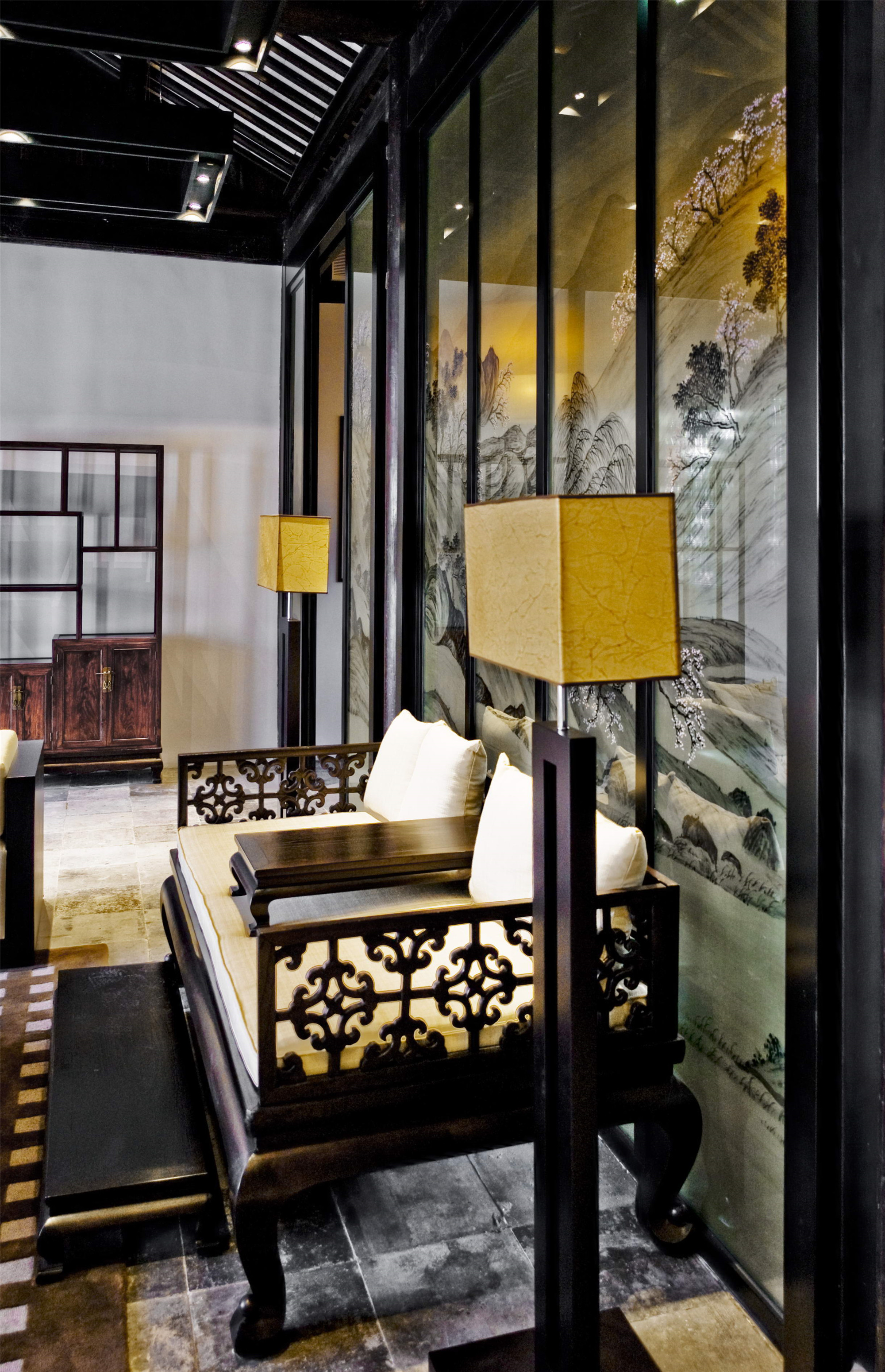 中式復(fù)古茶館裝修設(shè)計-第5張圖片-上海古都建筑設(shè)計集團