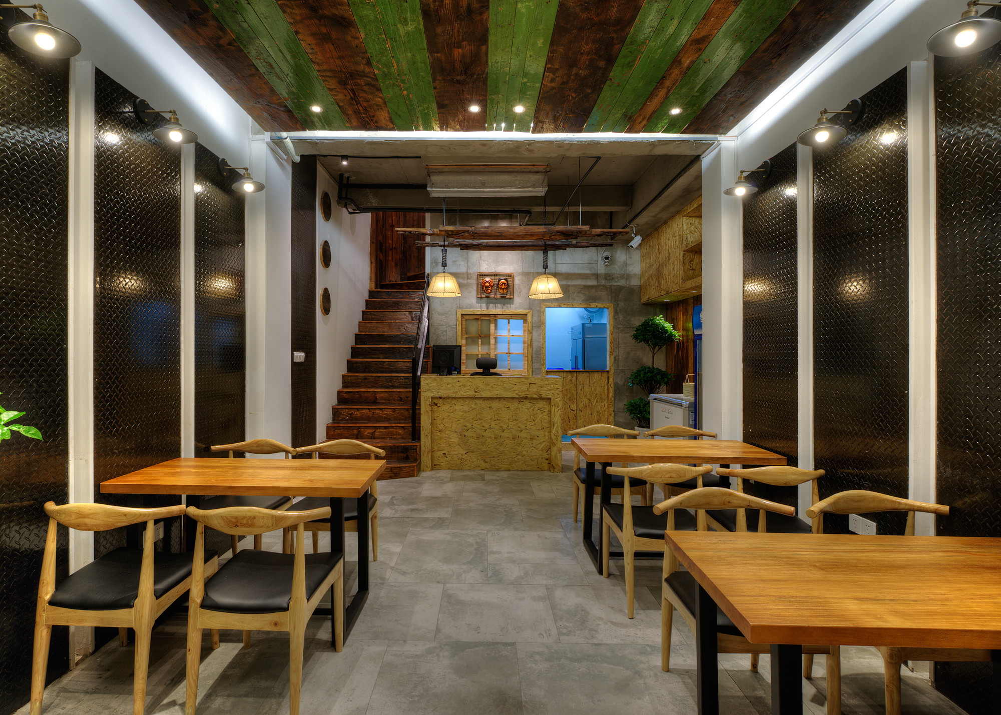 工業風韓式烤肉店裝修設計-第2張圖片-上海古都建筑設計集團