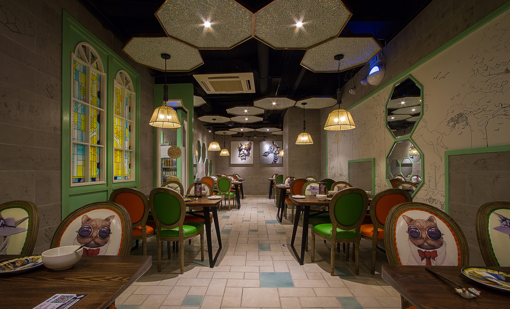 懷舊風格茶餐廳裝修設計-第1張圖片-上海古都建筑設計集團