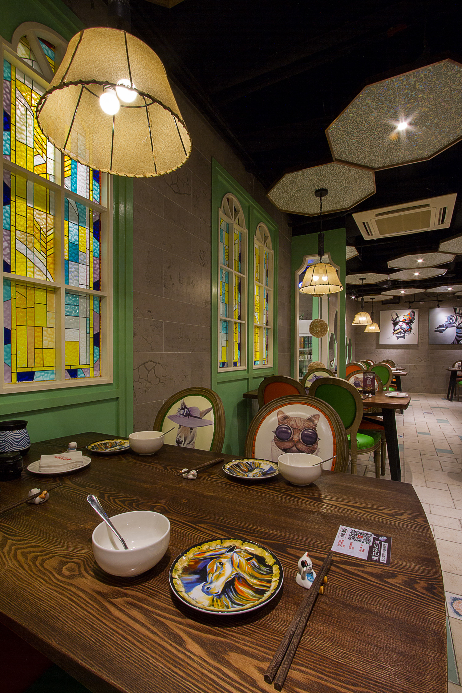 懷舊風格茶餐廳裝修設計-第3張圖片-上海古都建筑設計集團