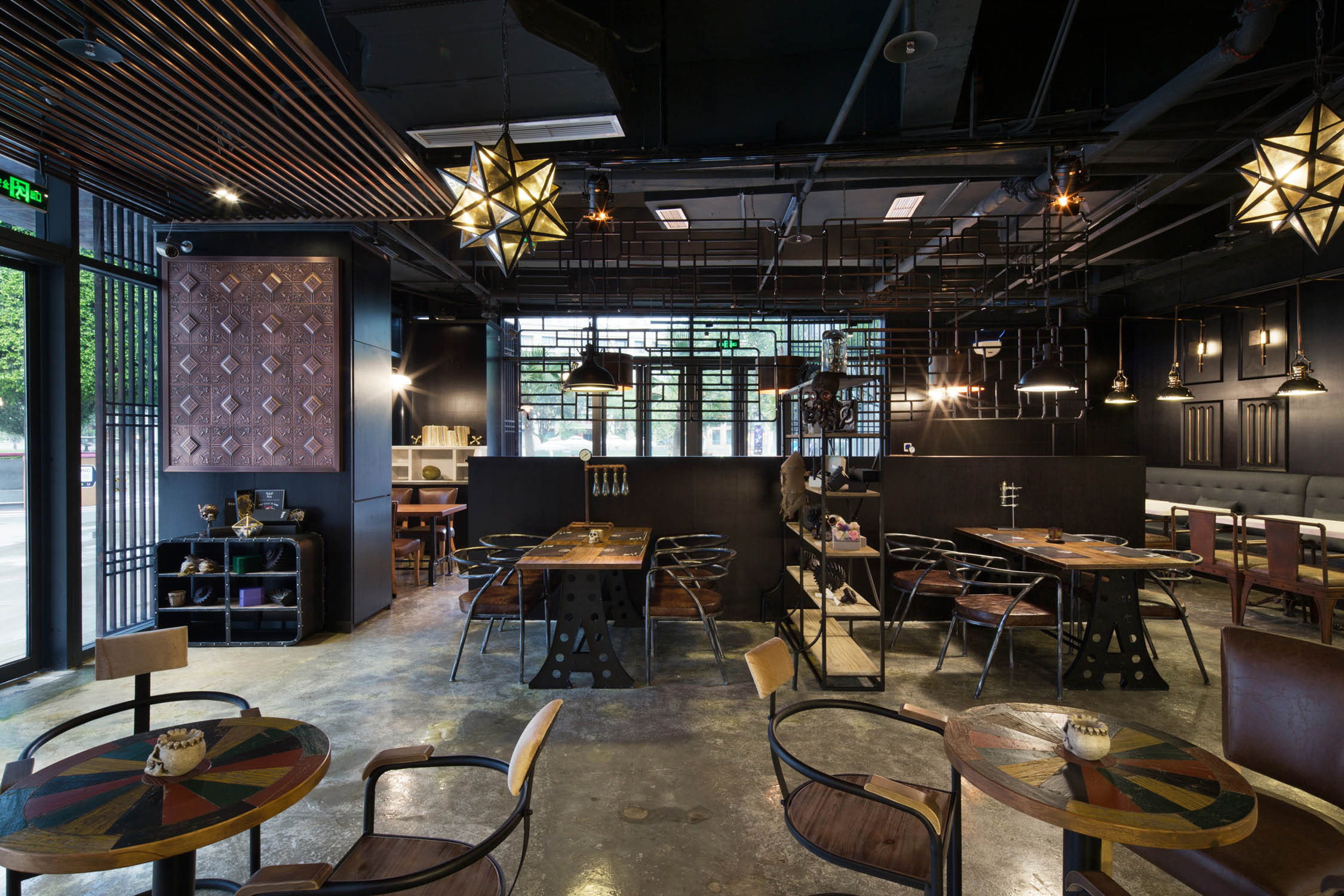 賽博朋克風餐廳裝修設計-第1張圖片-上海古都建筑設計集團