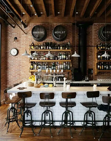 復古工業風酒吧裝修設計-第3張圖片-上海古都建筑設計集團