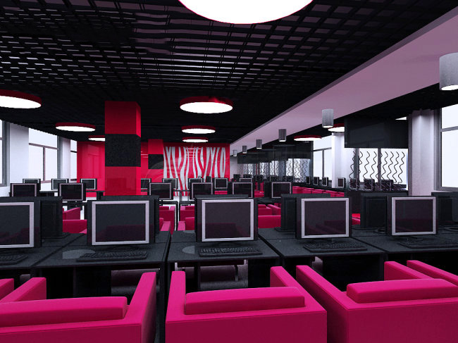 精品時尚網吧裝修設計-第5張圖片-上海古都建筑設計集團