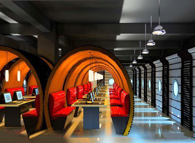 精品時尚網吧裝修設計-第6張圖片-上海古都建筑設計集團